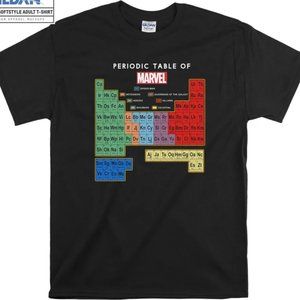 Periodic Table Of Marvel T shirt